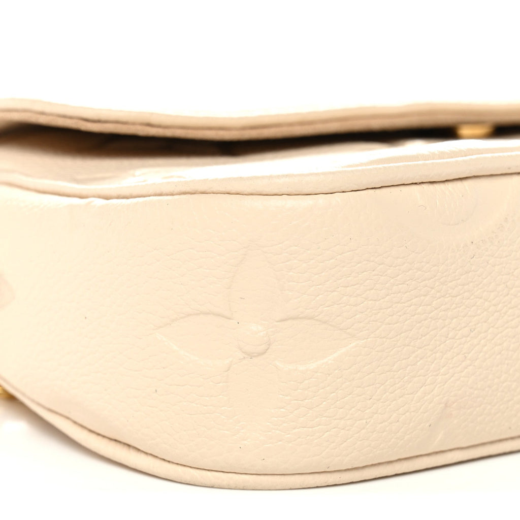 Louis Vuitton Empreinte Monogram Giant Ivy Wallet On Chain Cream