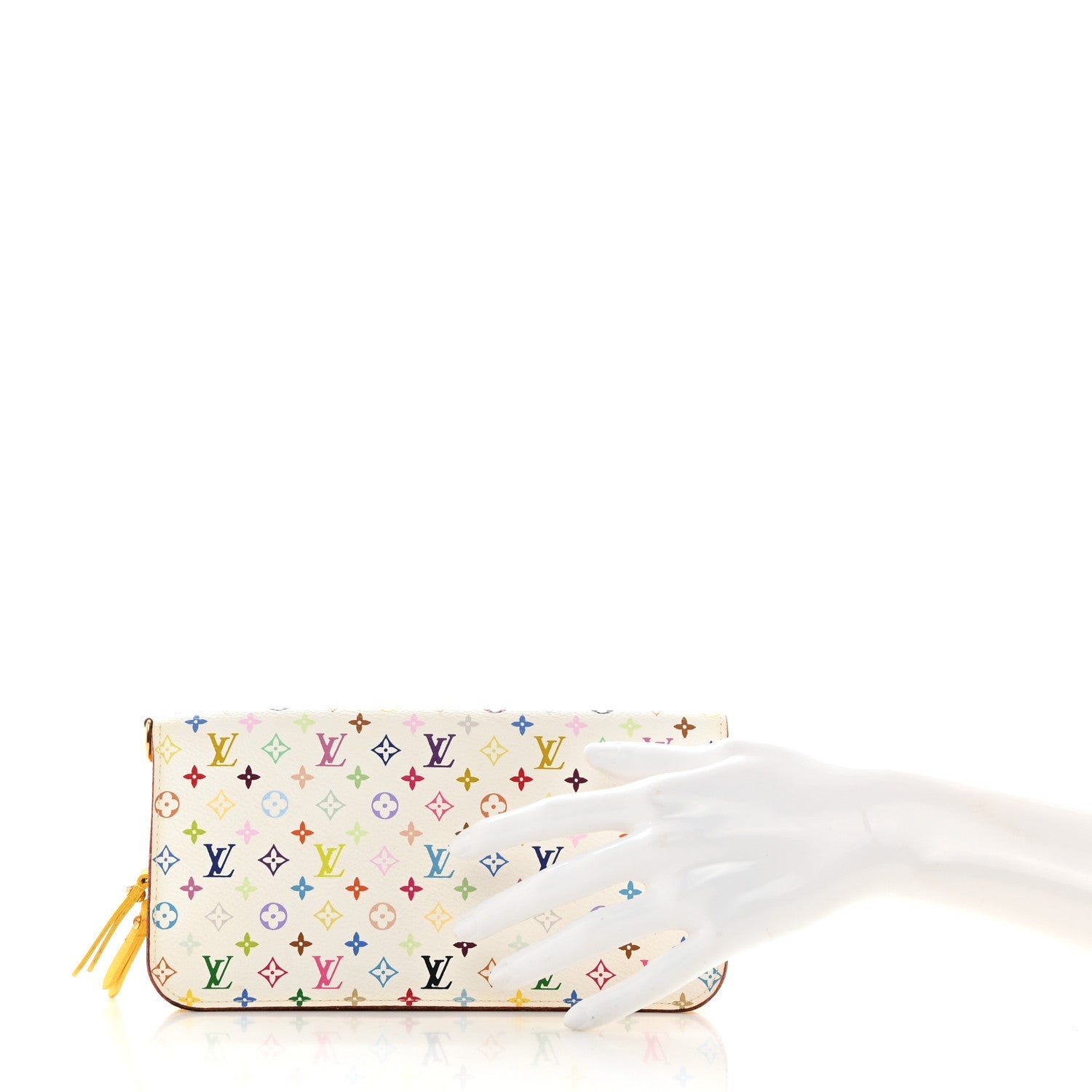 Louis Vuitton Monogram Multicolor Insolite Wallet White Citron