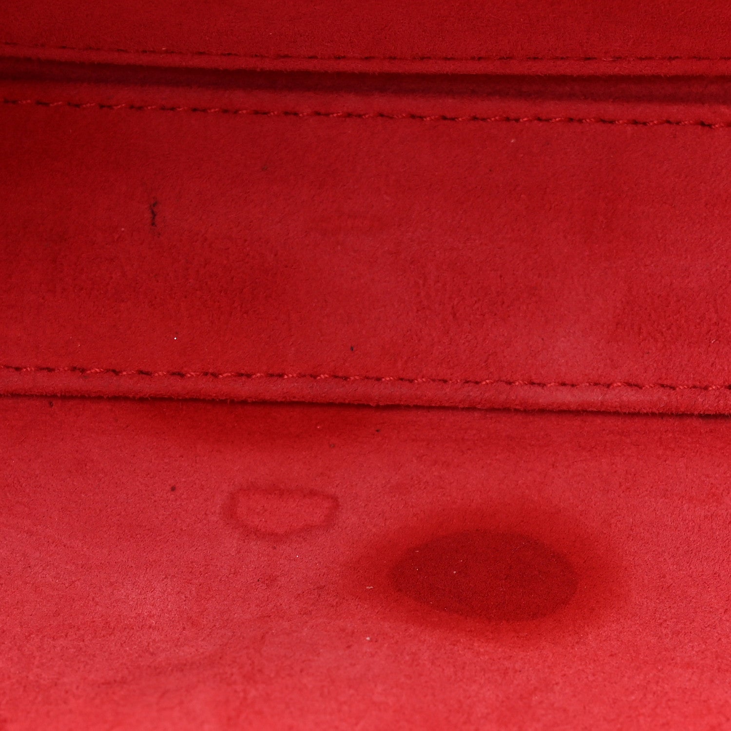 Christian Dior Lambskin Cannage Medium Lady D-Joy Red