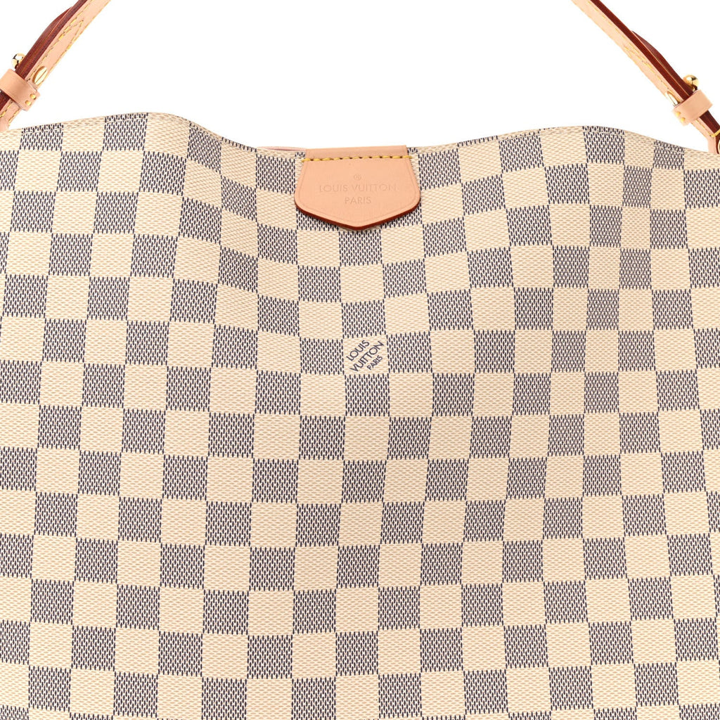 Louis Vuitton Damier Azur Graceful MM Rose Ballerine