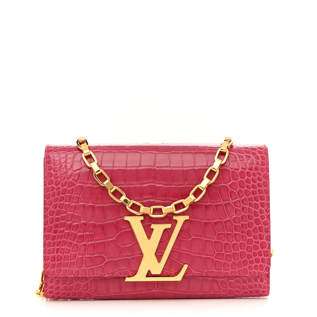 Louis Vuitton Alligator Chain Louise GM