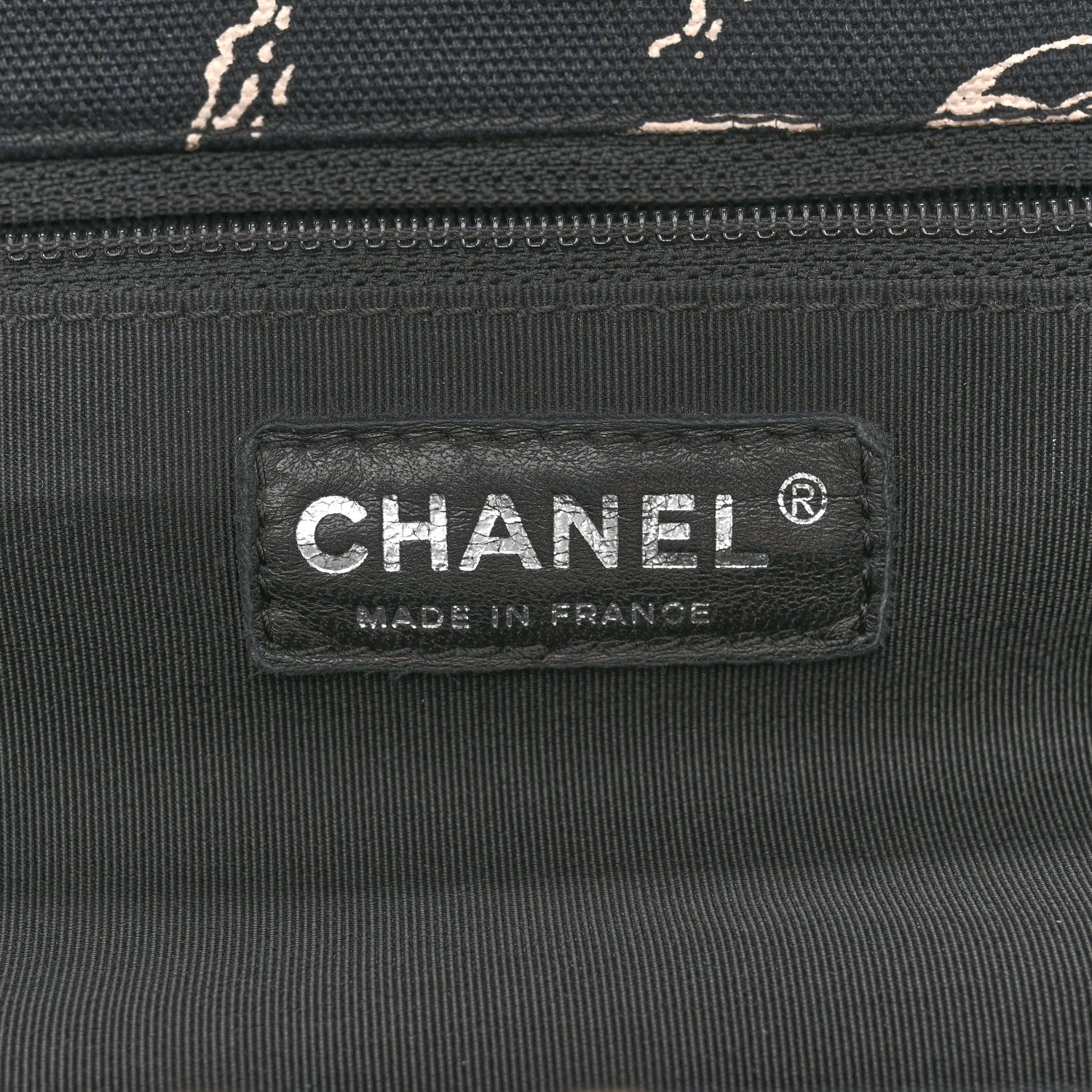 Chanel Canvas Camellia Flower Tote Black