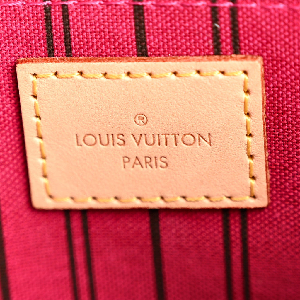 Louis Vuitton Monogram Neverfull MM GM Pochette Pivoine
