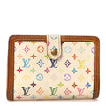 Louis Vuitton Monogram Multicolor French Purse Wallet White