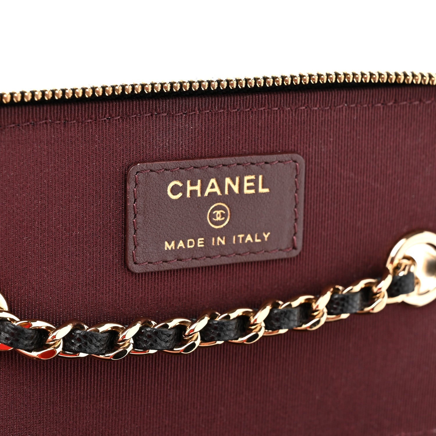 Chanel Caviar Quilted Small Vanity Case With Chain Black