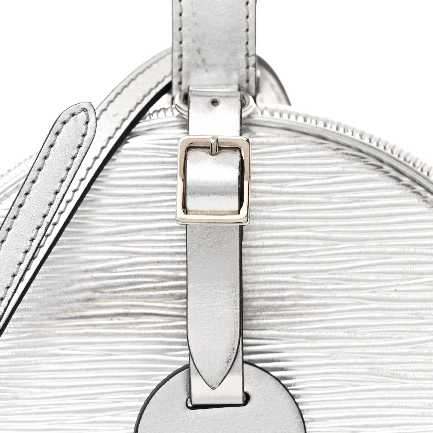 Louis Vuitton Metallic Epi Petite Boite Chapeau Silver