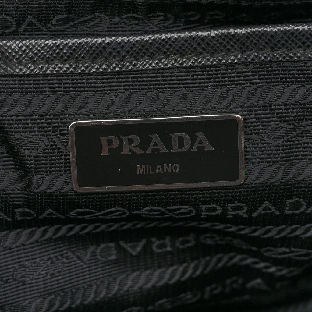 Prada Re-Nylon Saffiano Medium Backpack Black