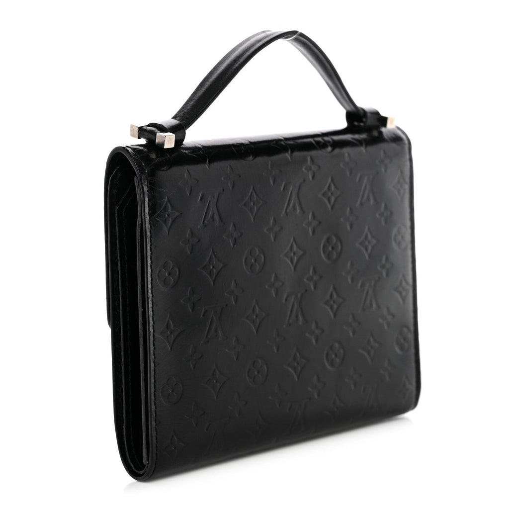 Louis Vuitton Vernis Glace Anouchka PM Wallet Black