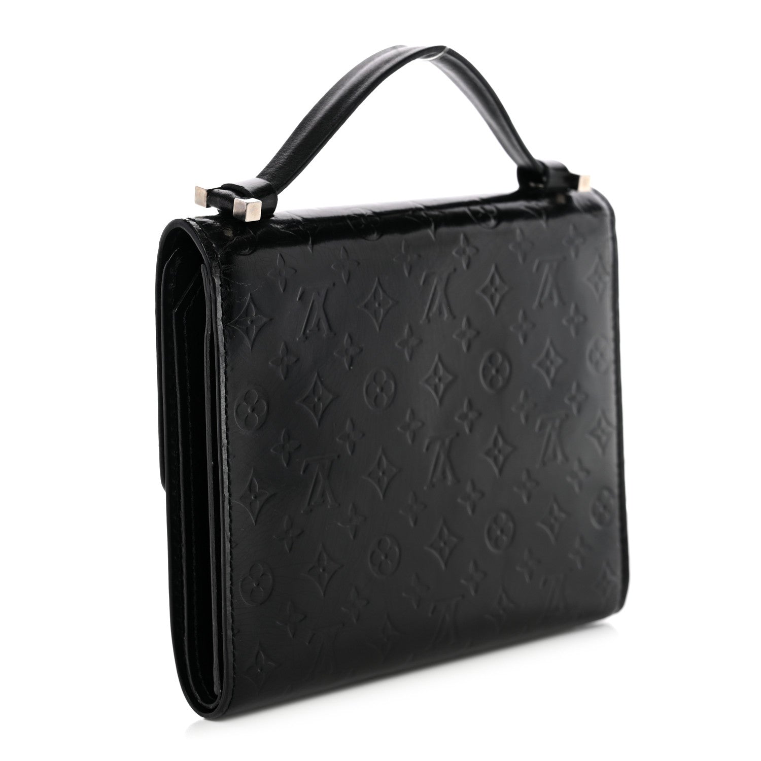 Louis Vuitton Vernis Glace Anouchka PM Wallet Black