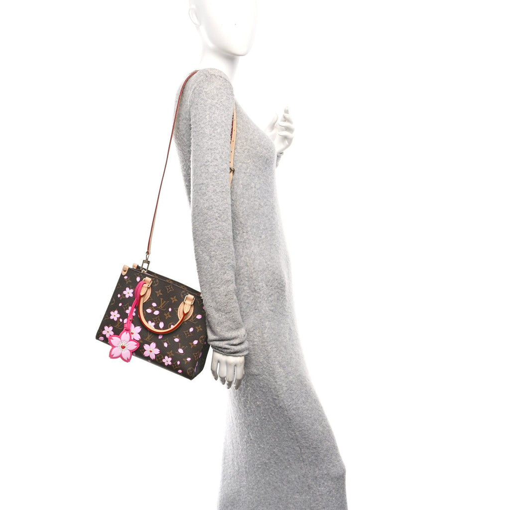 Louis Vuitton LV X TM Monogram Cherry Blossom Onthego PM Sakura Brown