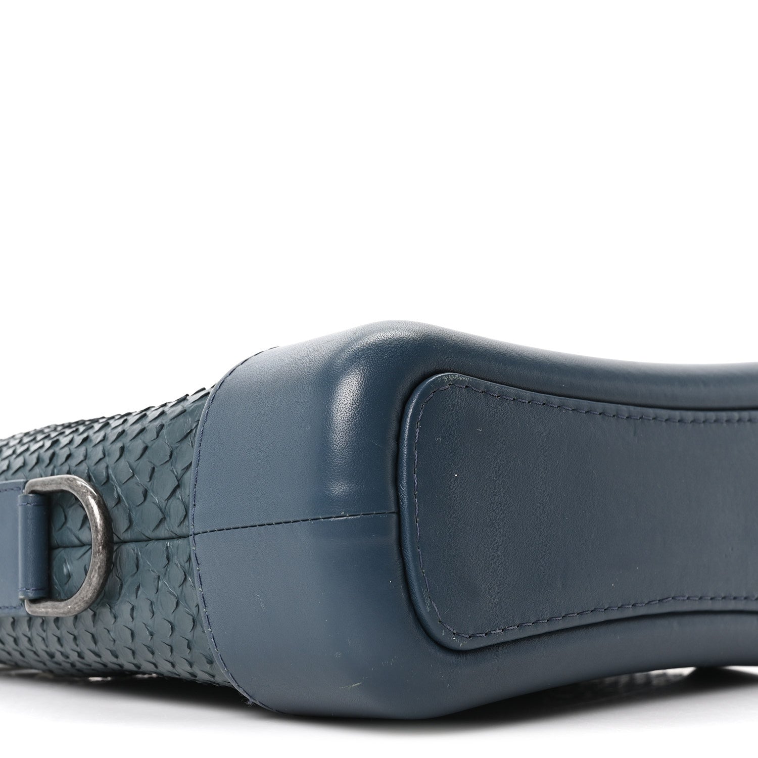 Chanel Snakeskin Small Gabrielle Hobo Blue