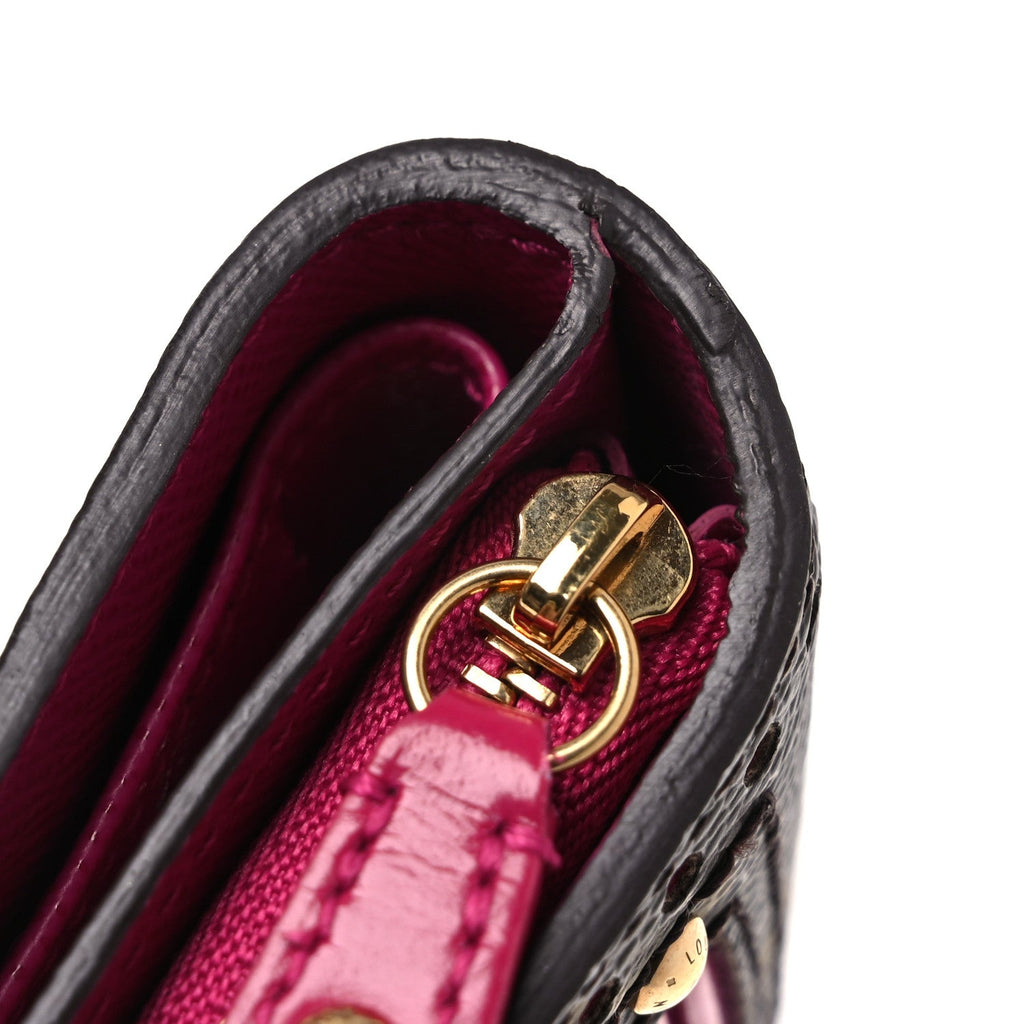 Louis Vuitton Monogram Perforated Compact Zipped Wallet Fuchsia