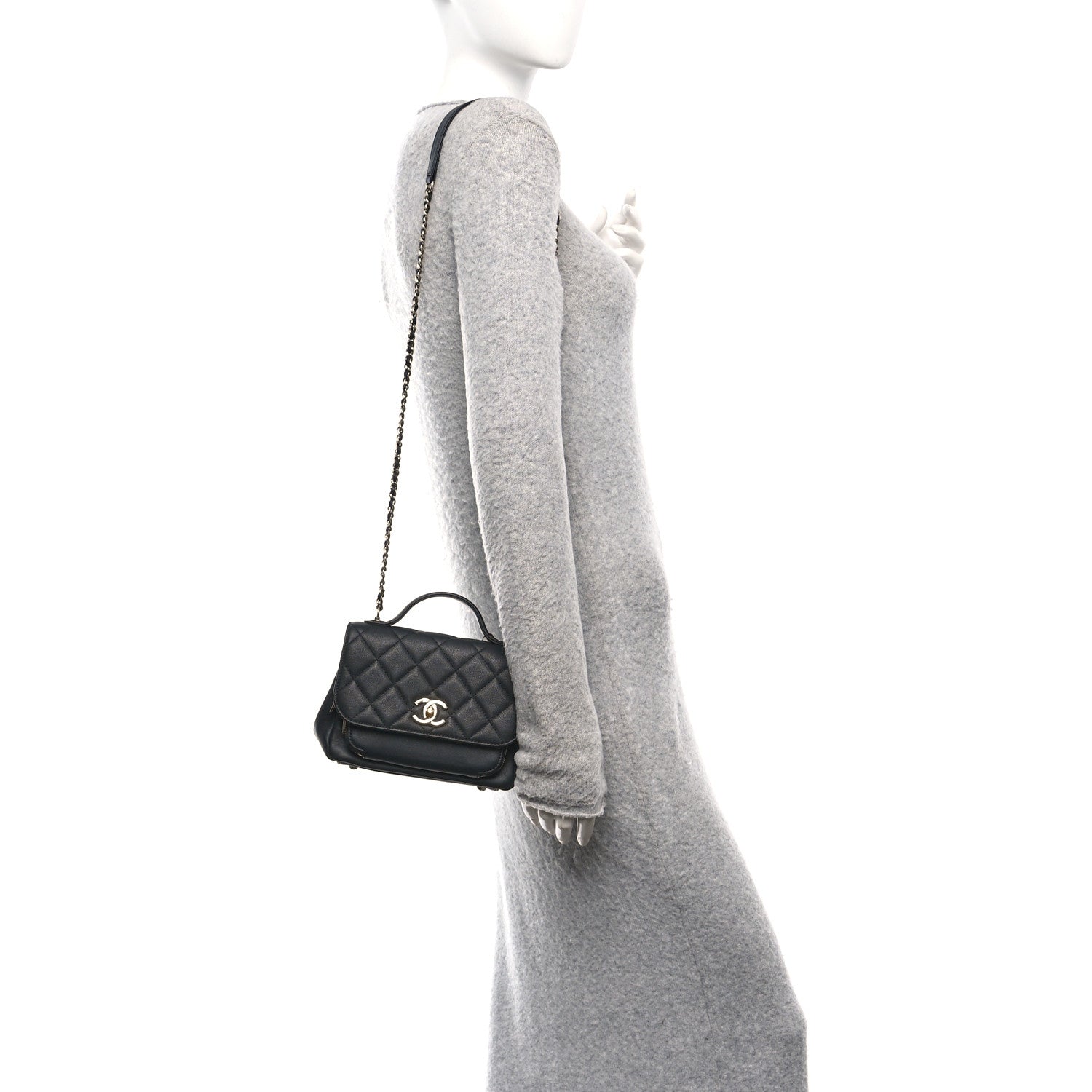 Chanel Caviar Quilted Small Business Affinity Flap Black