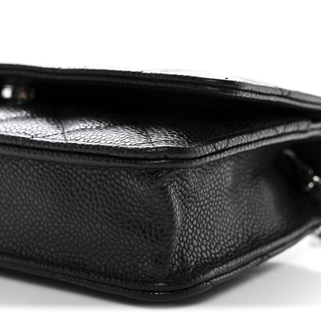 Chanel Caviar Quilted Wallet on Chain WOC Black