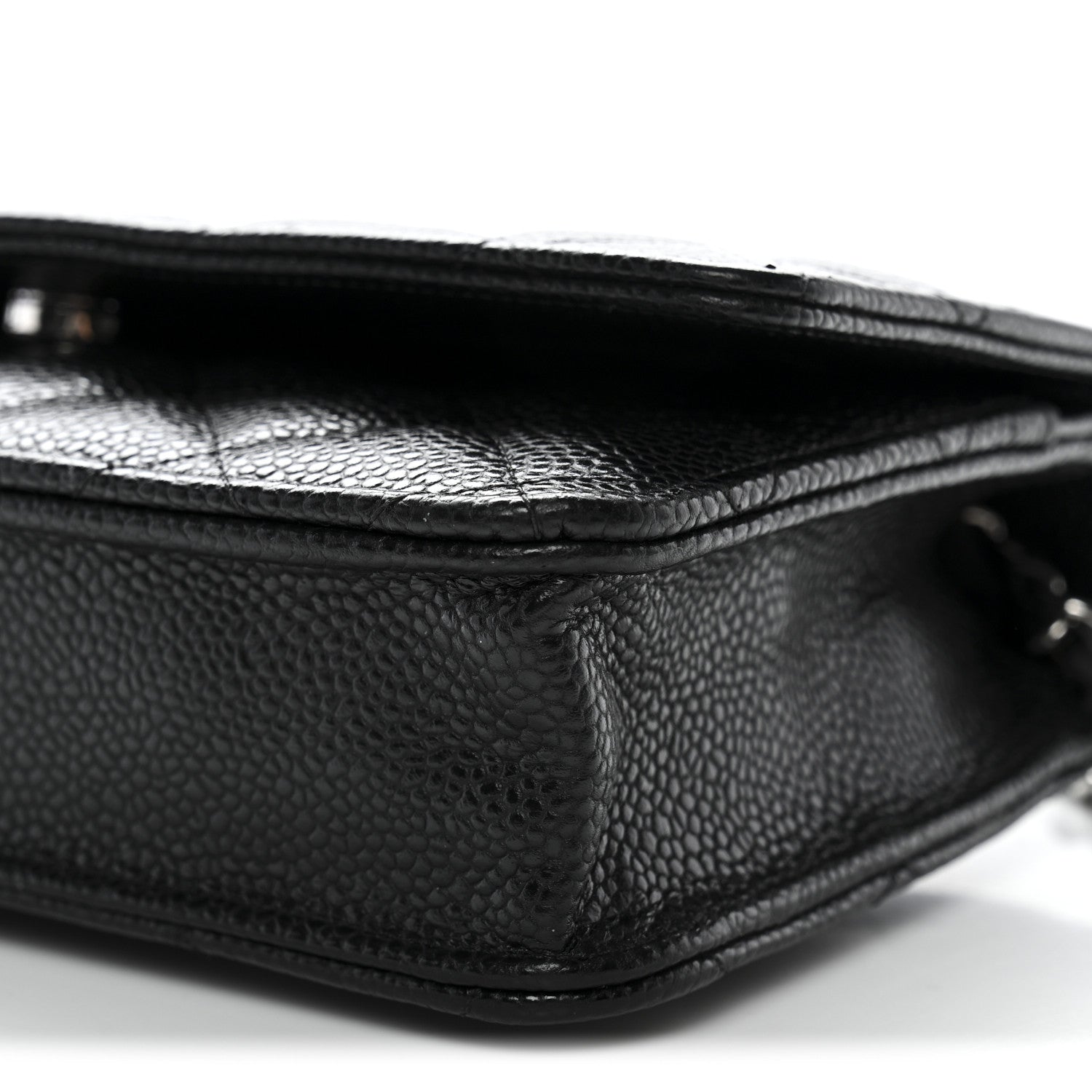 Chanel Caviar Quilted Wallet on Chain WOC Black