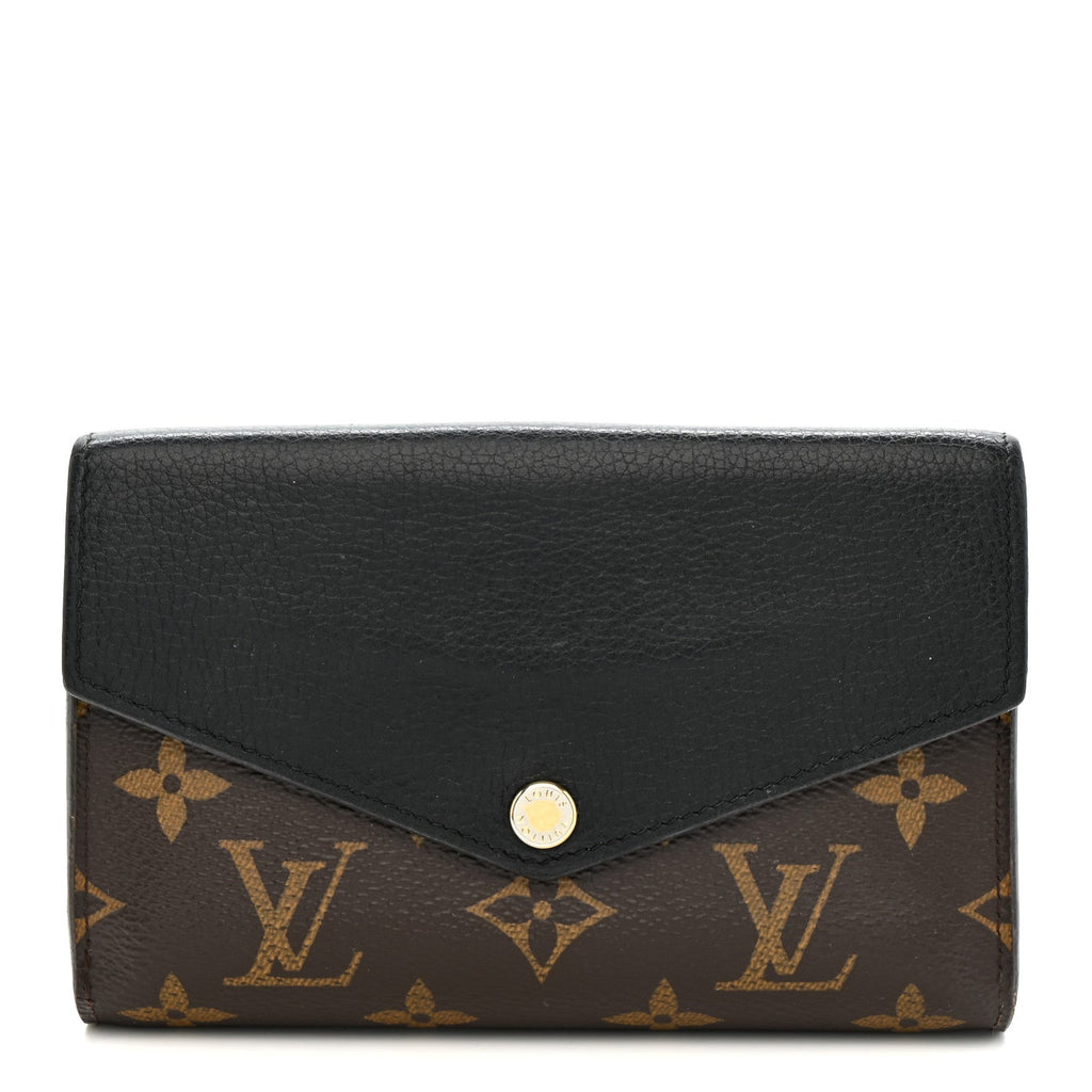 Louis Vuitton Monogram Pallas Compact Wallet Black