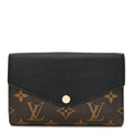Louis Vuitton Monogram Pallas Compact Wallet Black