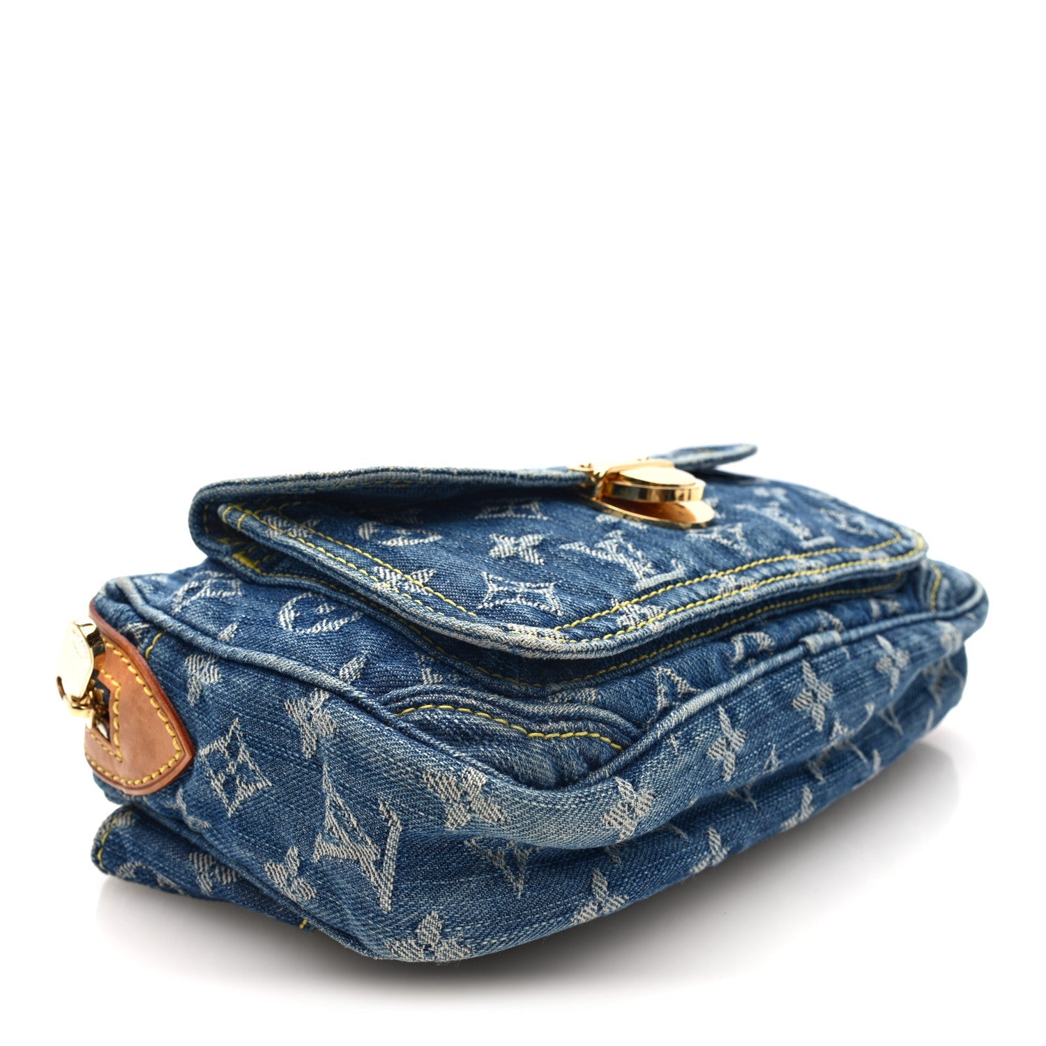 Louis Vuitton Monogram Denim Bum Bag Blue