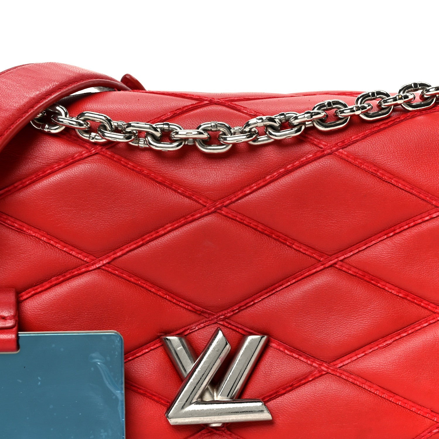 Louis Vuitton Lambskin Malletage GO-14 PM Red