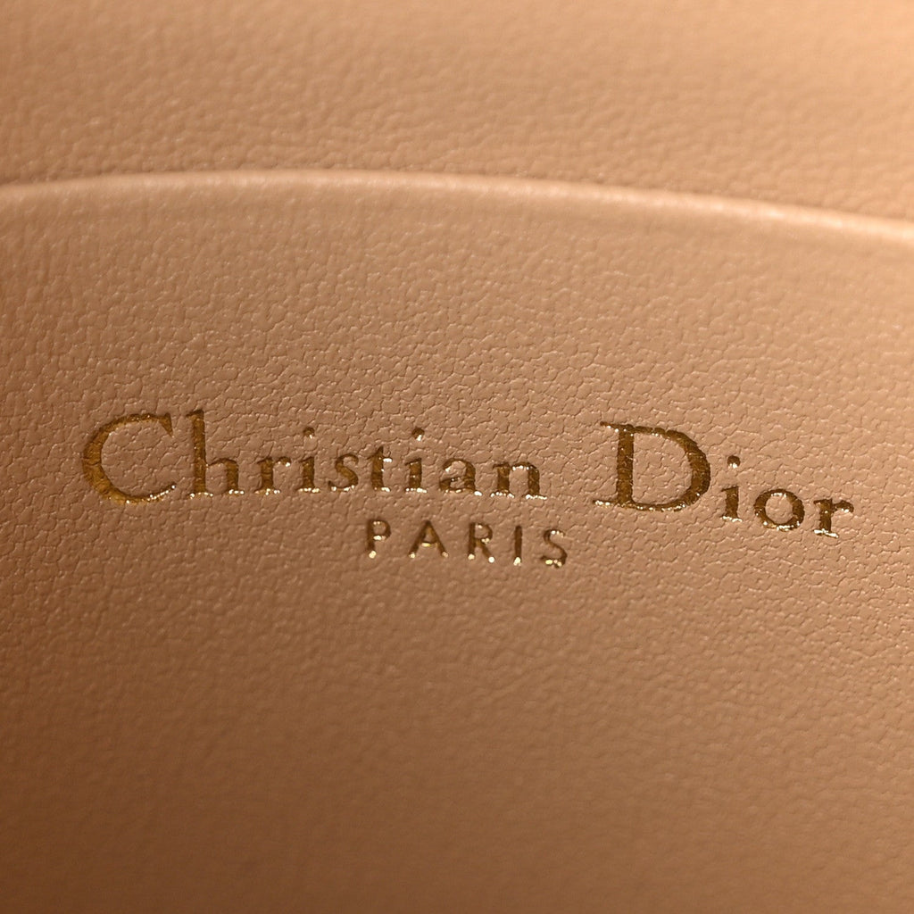Christian Dior Goatskin Saddle Rodeo Pouch Biscuit
