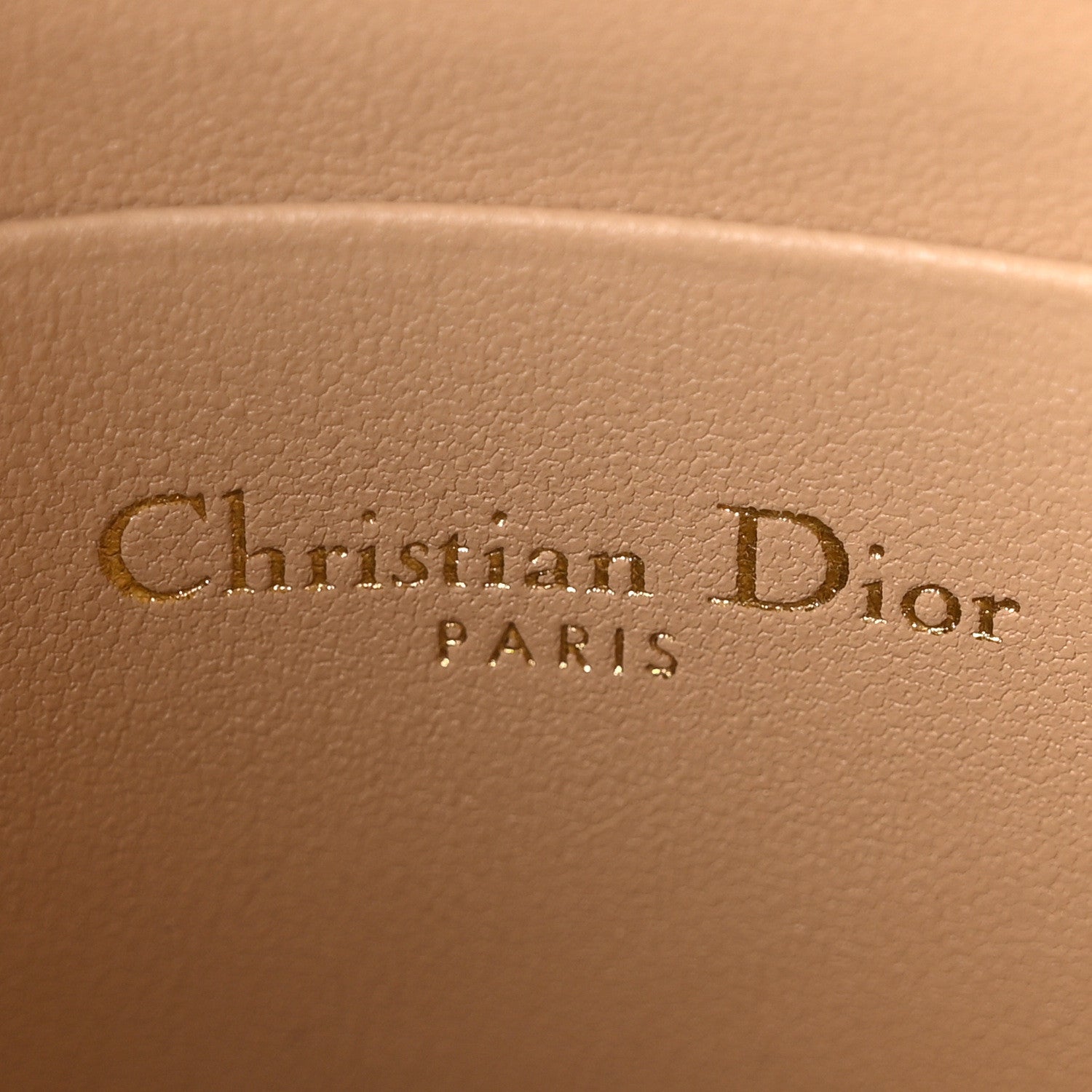 Christian Dior Goatskin Saddle Rodeo Pouch Biscuit