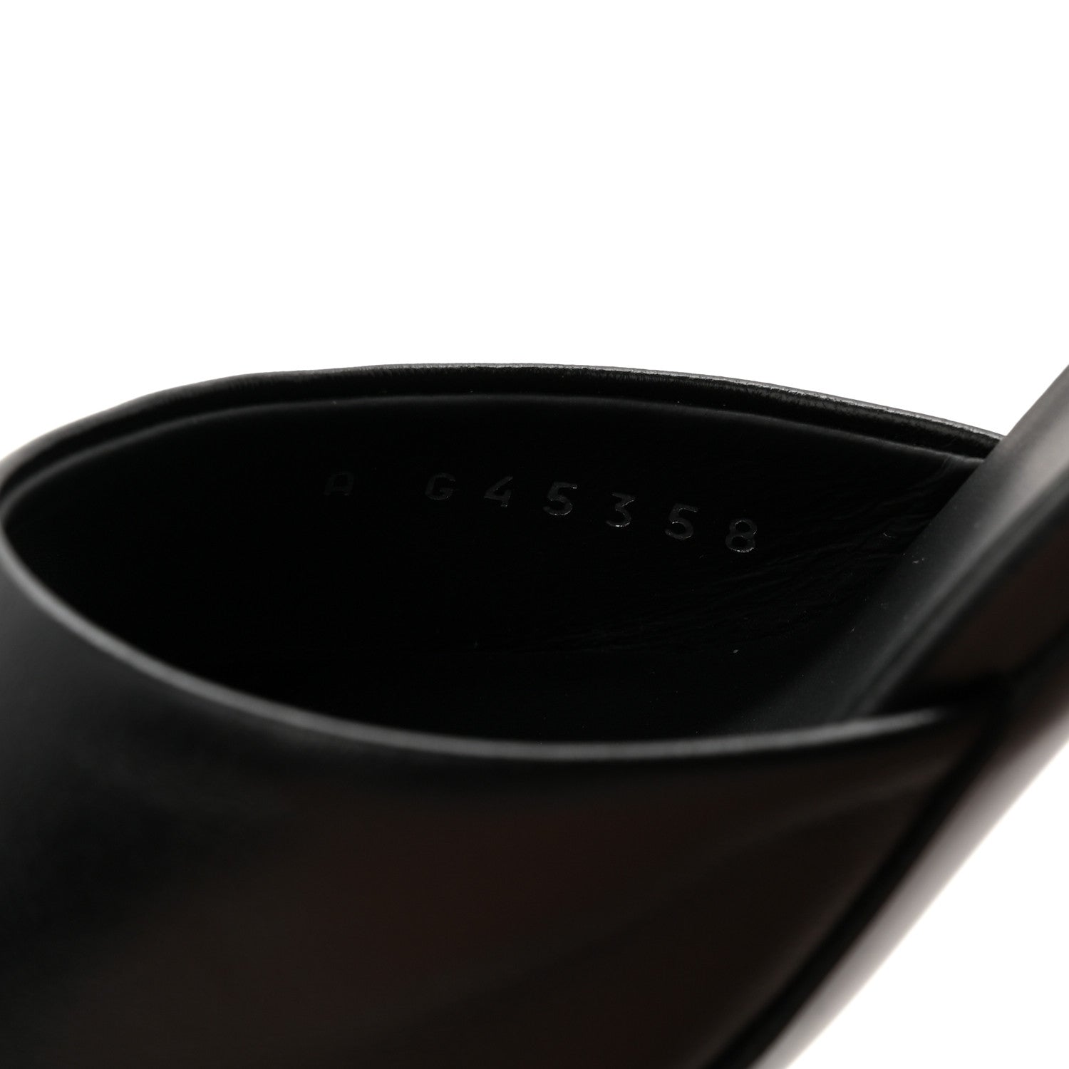 Lambskin Mirror Mules 35.5 Black