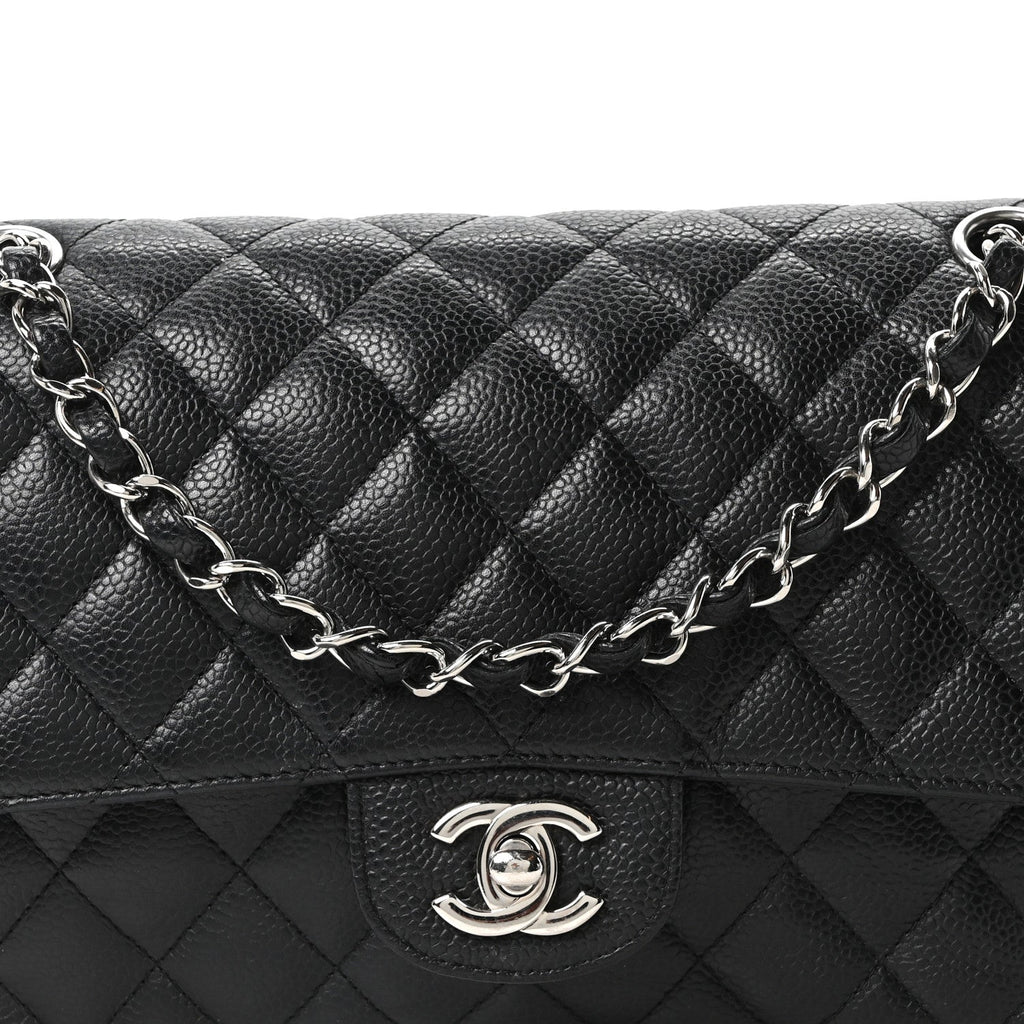 Chanel Caviar Quilted Medium Double Flap Black
