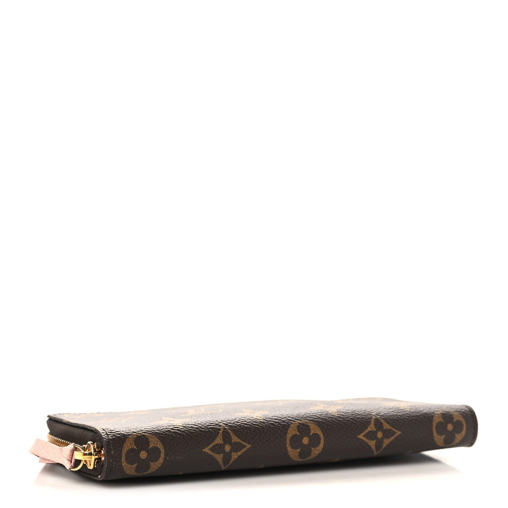 Louis Vuitton Monogram Clemence Wallet Rose Ballerine
