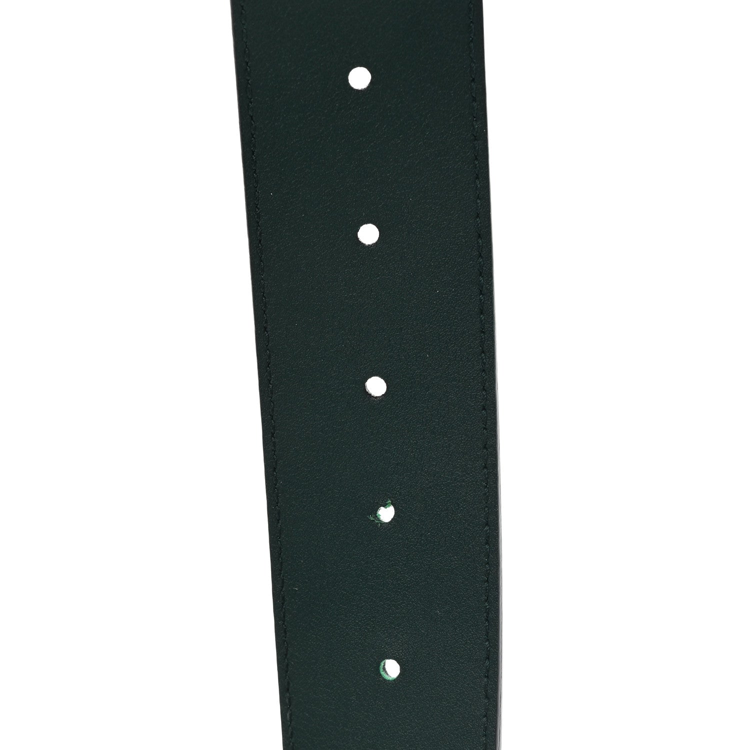 Gucci Calfskin Crystal Double G 40mm Belt 80 32 Emerald