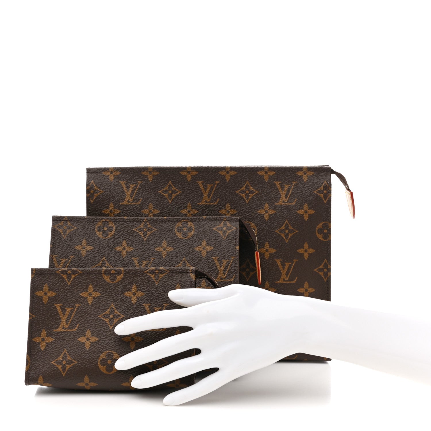 Louis Vuitton Monogram Trio Toilet Pouch Set