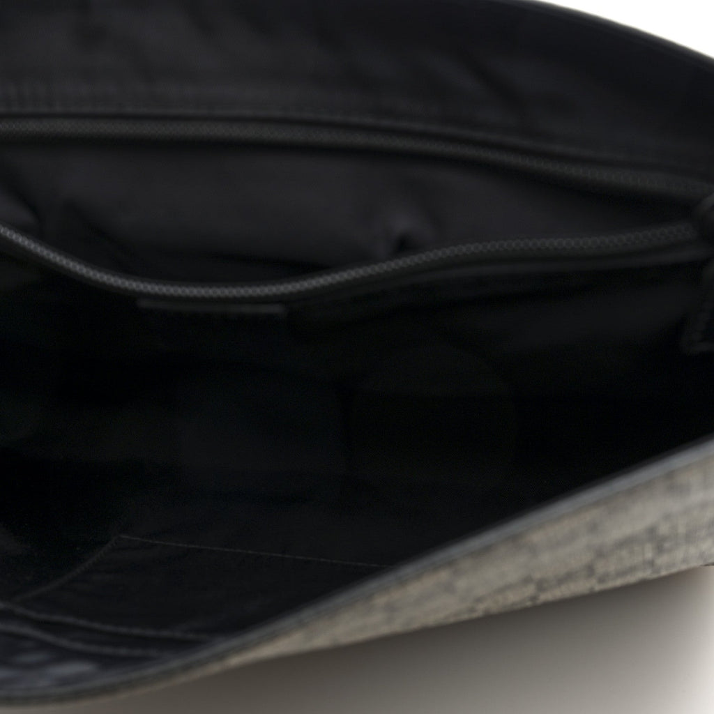 Gucci GG Supreme Monogram Web Flap Messenger Bag Black