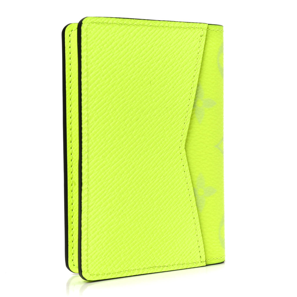 Louis Vuitton Taigarama Pocket Organizer Neon Yellow