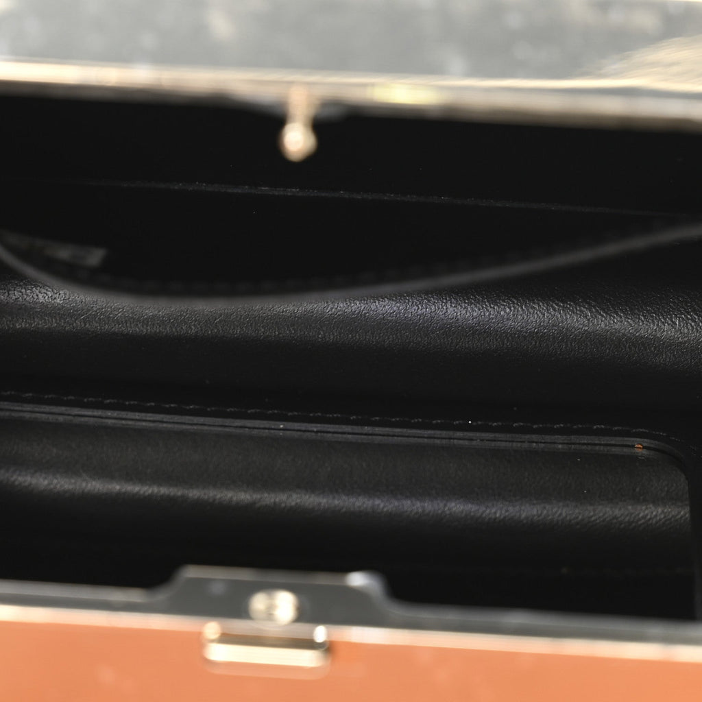 Chanel Patent Calfskin Boy Minaudiere Black