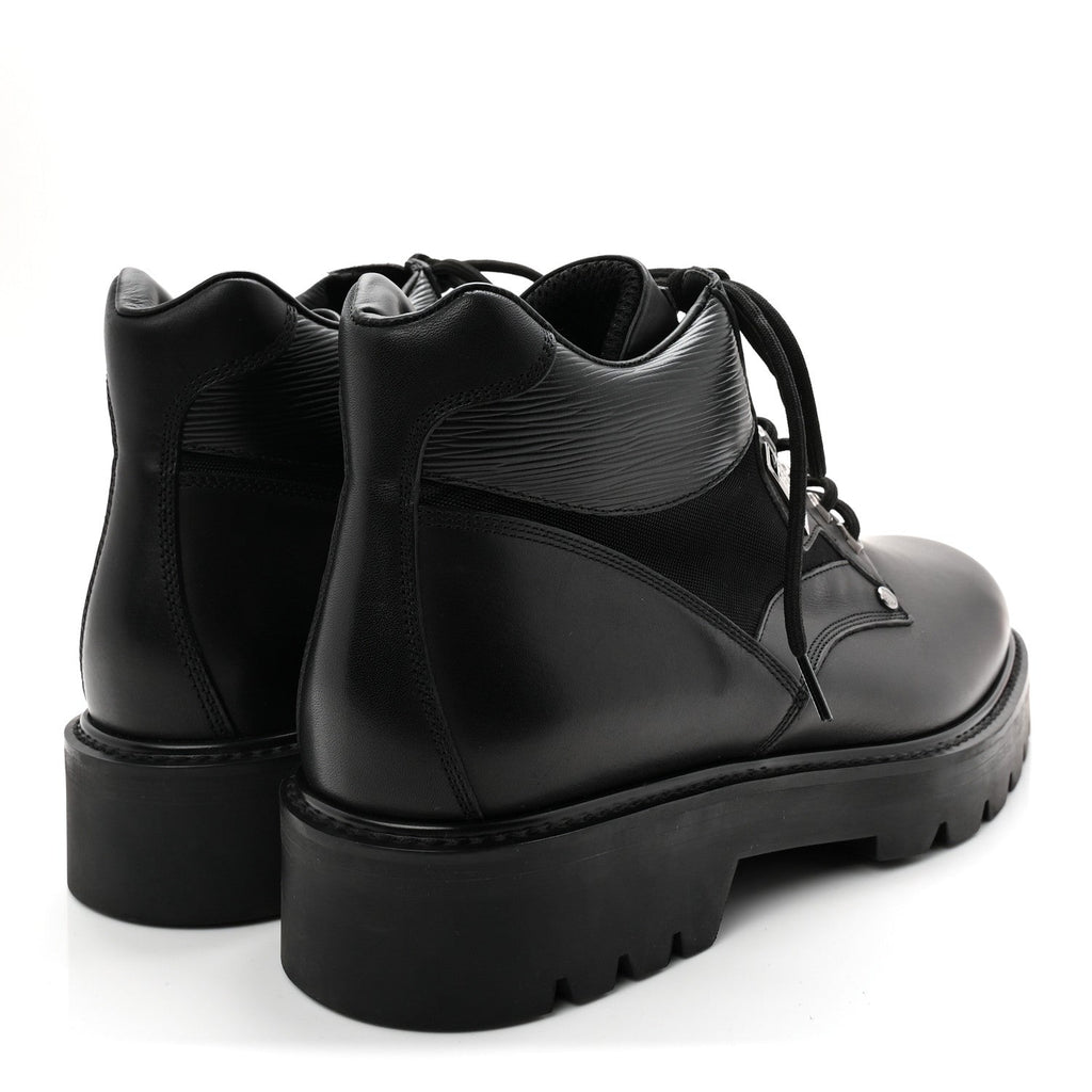 Louis Vuitton Calfskin Epi Oberkampf Ankle Boots 9.5 Black