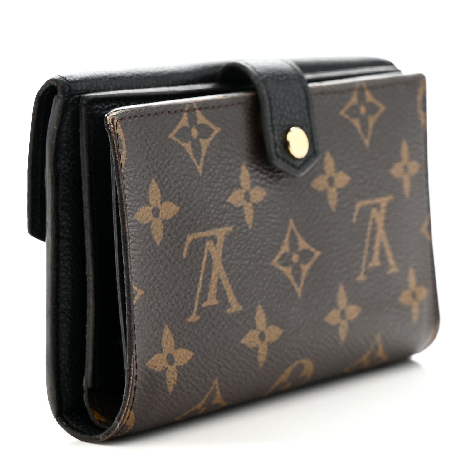 Louis Vuitton Monogram Pallas Compact Wallet Black