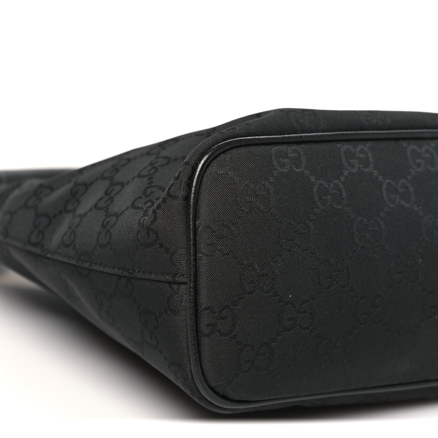 Gucci Nylon Monogram Small Hobo Black