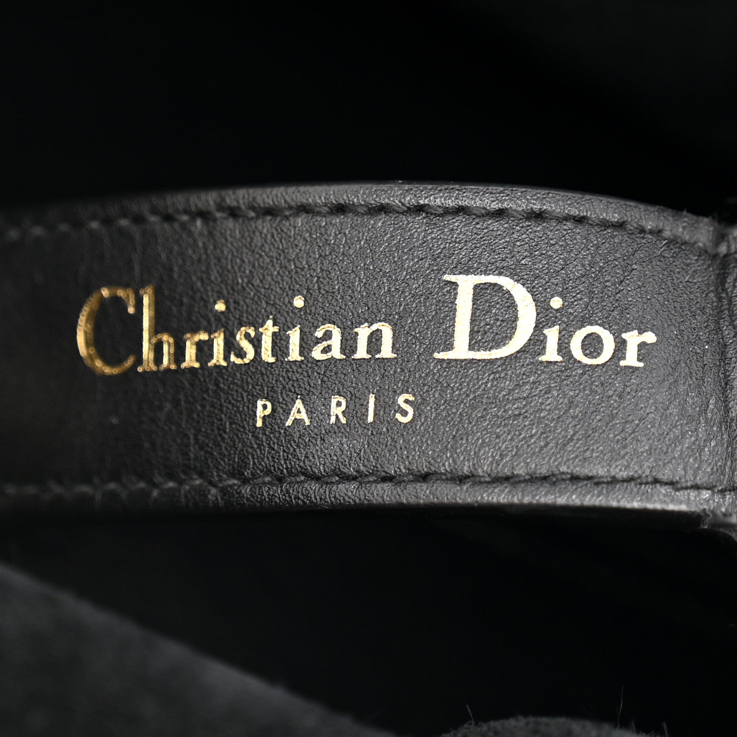 Christian Dior Calfskin Tweed Cannage Medium Toujours Black White