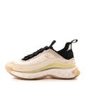 Chanel Velvet Calfskin Mixed Fibers CC Sneakers 36 Ivory Black