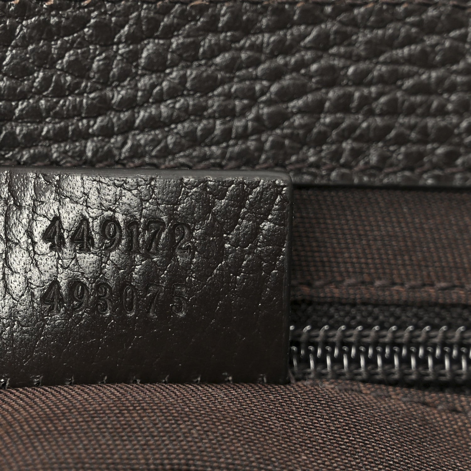 Gucci Monogram Flap Messenger Bag Beige Dark Brown