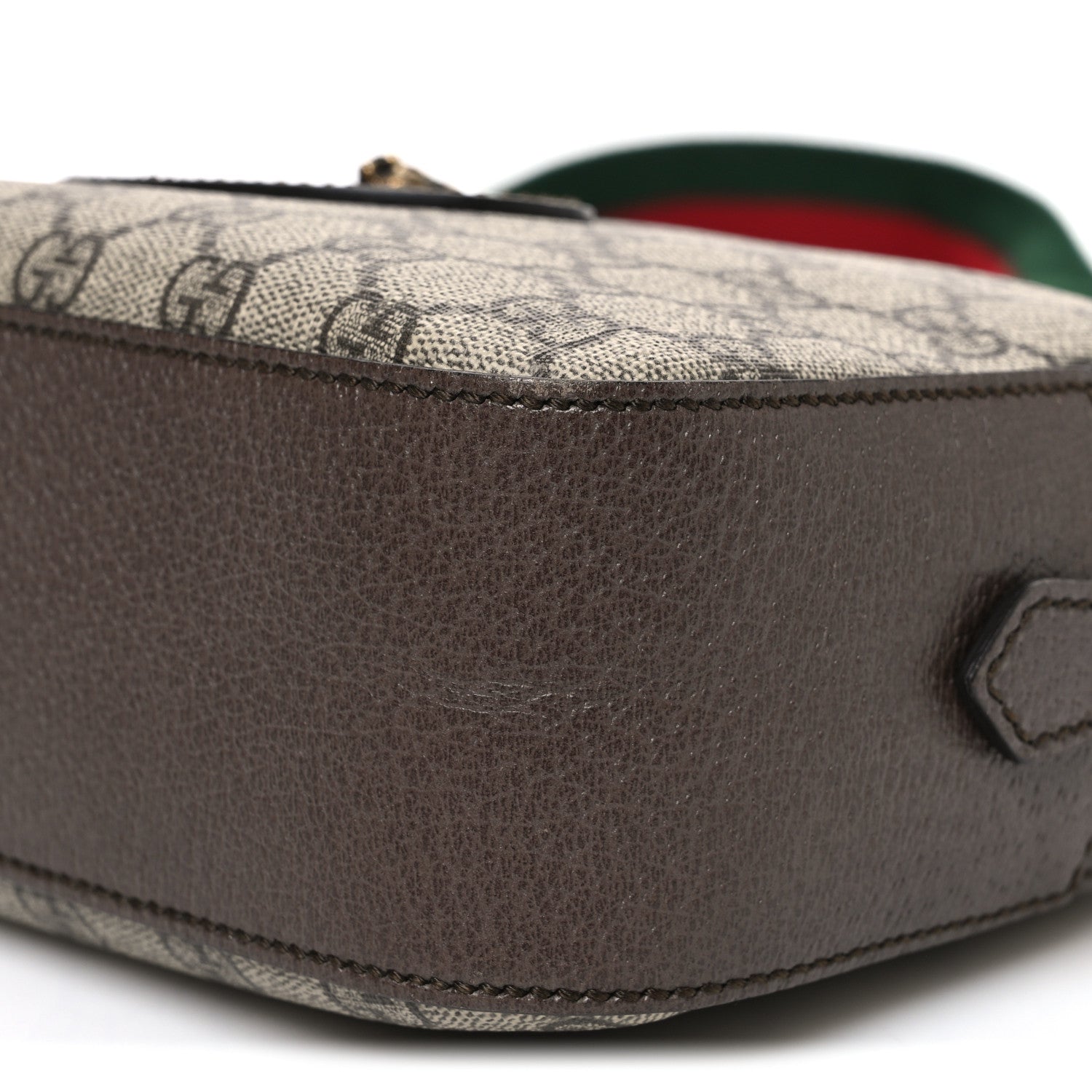 Gucci GG Supreme Monogram Web Neo Vintage Shoulder Bag Beige New Acero Crop