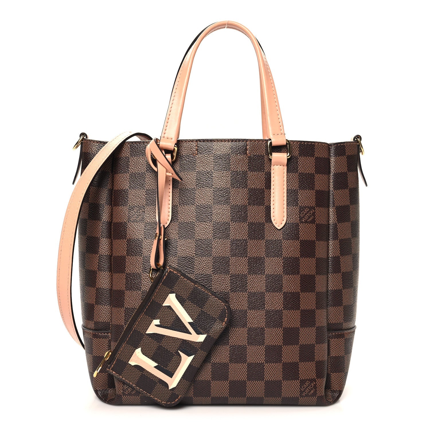 Louis Vuitton Damier Ebene Belmont PM Venus Pink