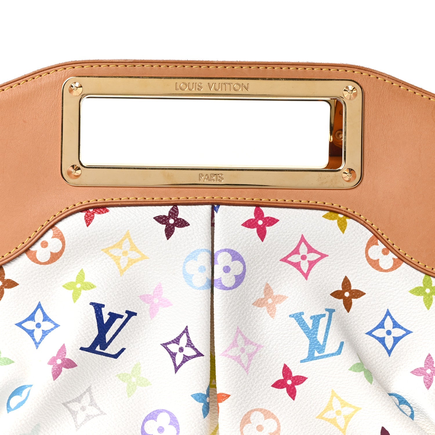 Louis Vuitton Monogram Multicolor Judy MM White
