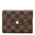 Louis Vuitton Damier Ebene Victorine Wallet Red