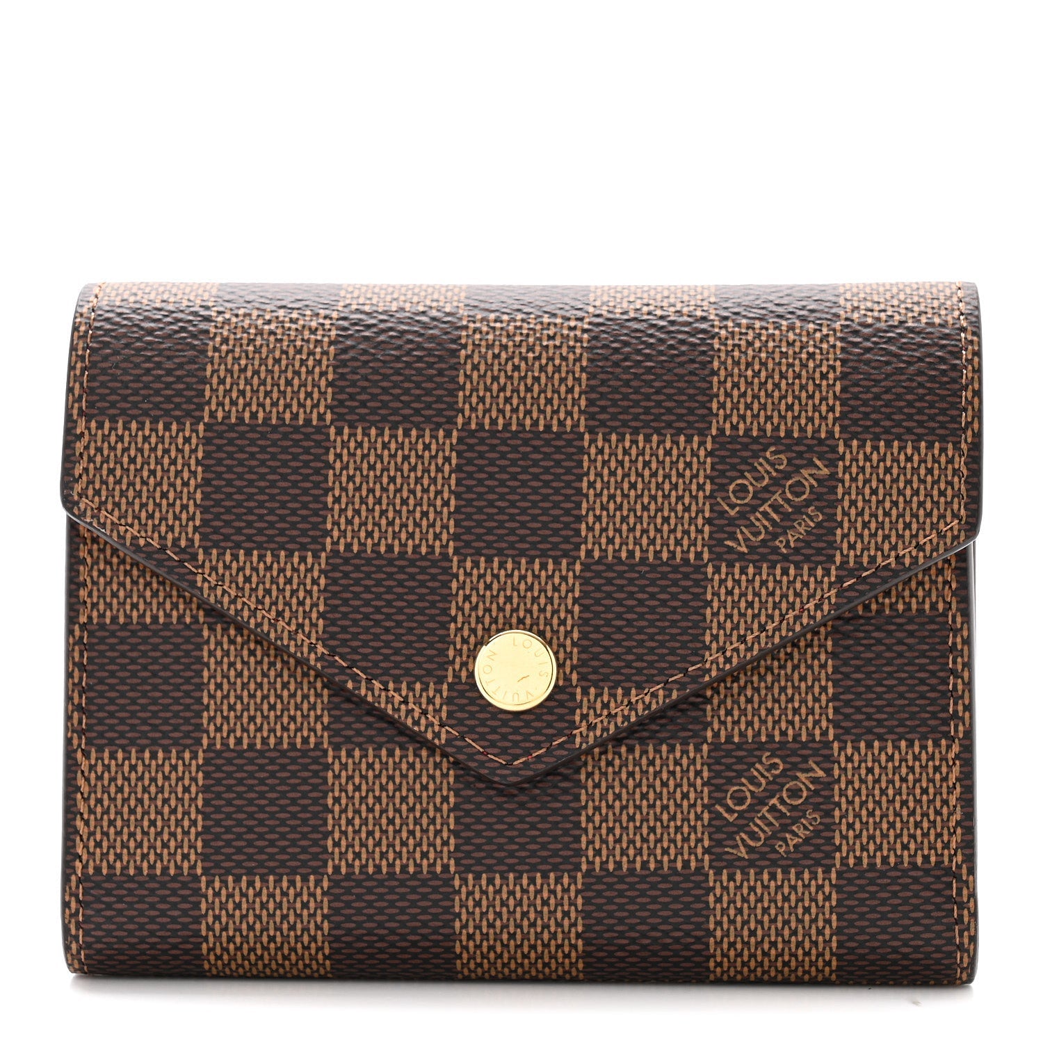 Louis Vuitton Damier Ebene Victorine Wallet Red