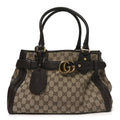 Gucci Monogram Medium GG Running Tote Dark Brown