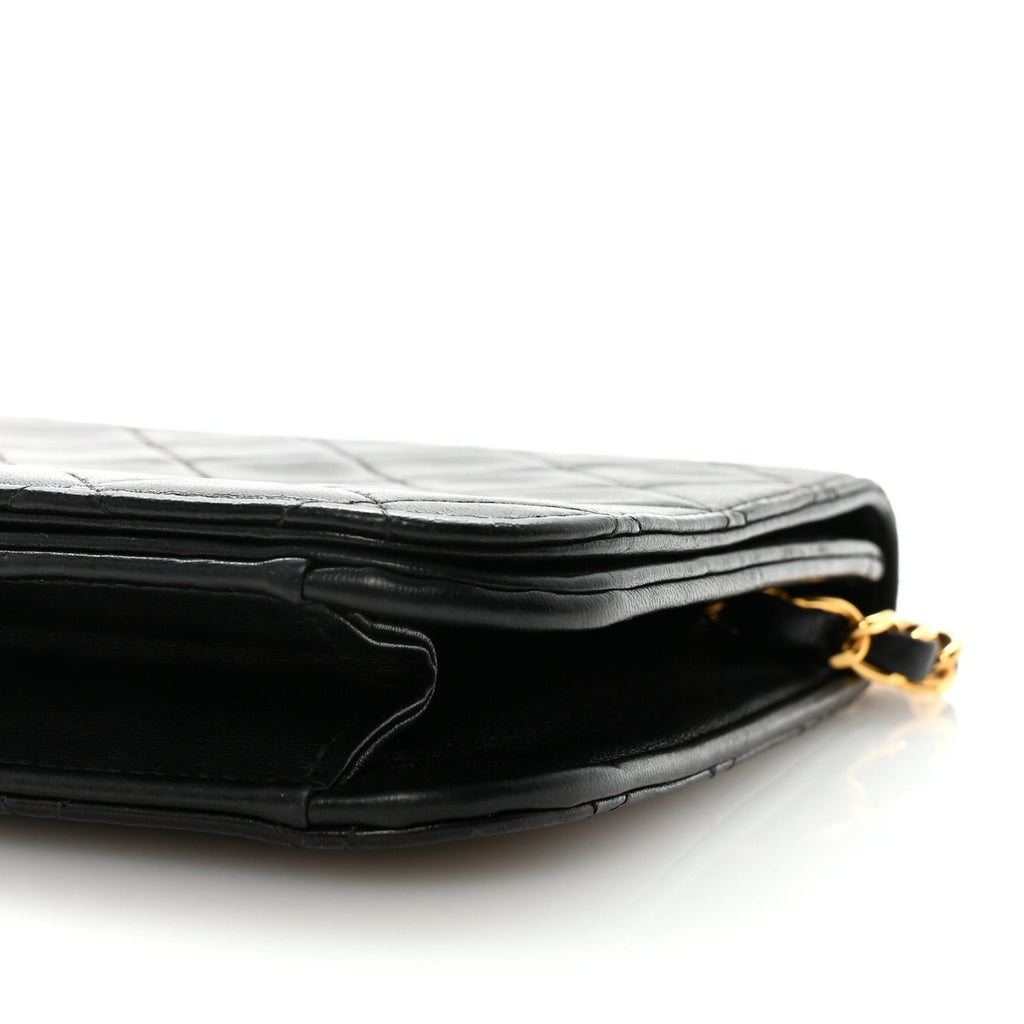 Chanel Lambskin Quilted Small Single Flap Bag Black