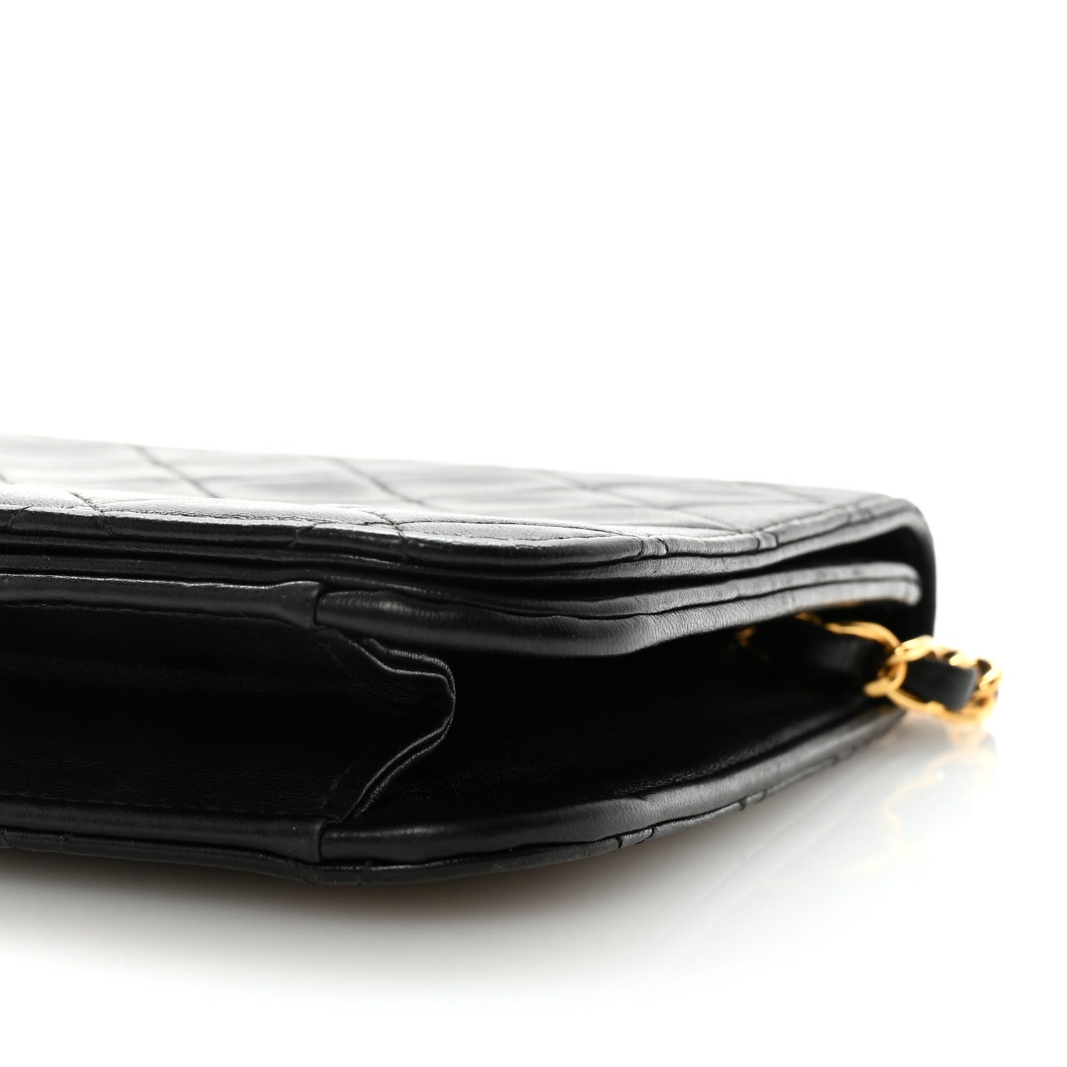 Chanel Lambskin Quilted Small Single Flap Bag Black