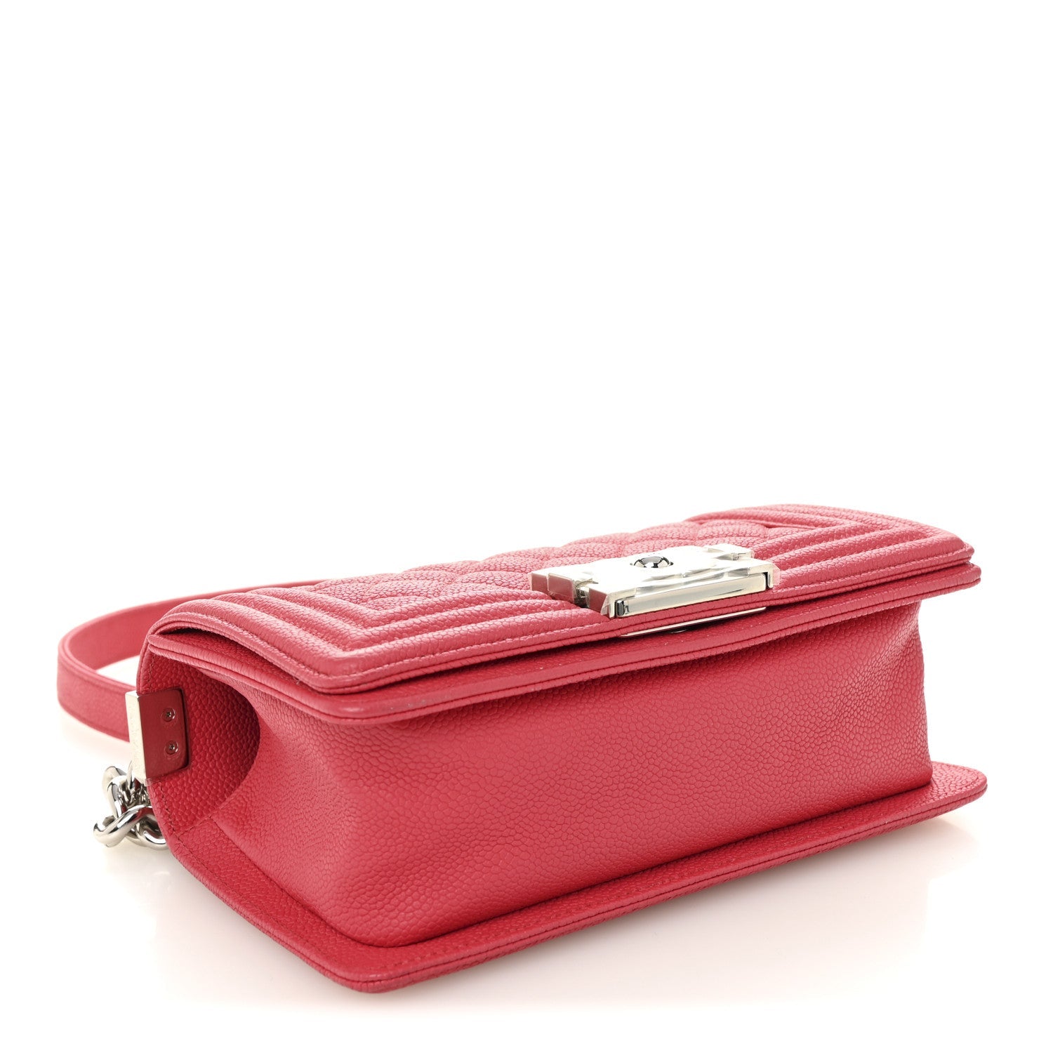 Chanel Caviar Quilted Small Boy Flap Red