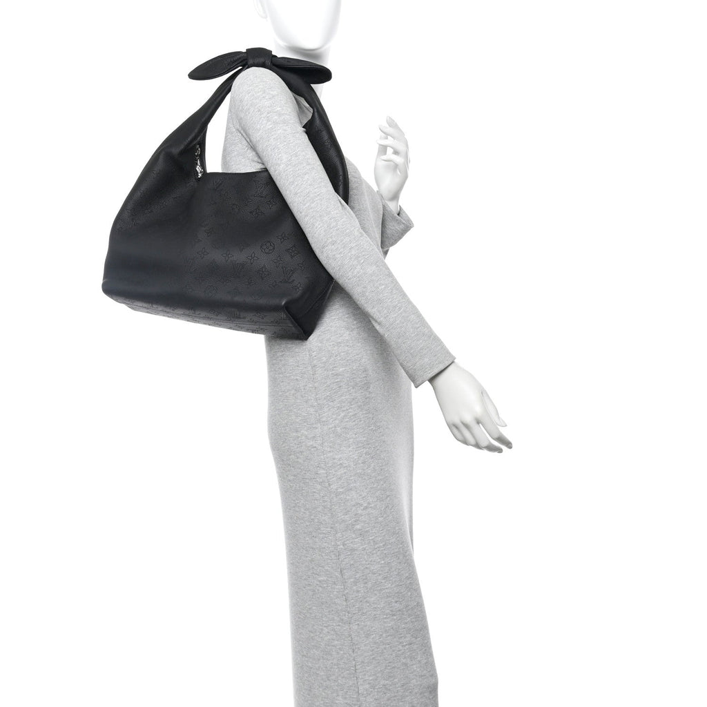 Louis Vuitton Mahina Why Knot MM Black