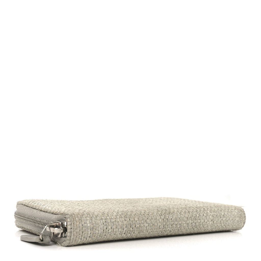 Canvas Deauville Zip Around Wallet Grey